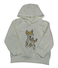 Smotanová ľahká mikina s Bambim a kapucňou