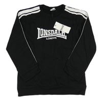 Nové - Černá mikina s logem Lonsdale