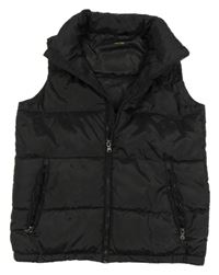 Černá šusťáková zateplená vesta OVS