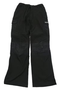Černé softshellové funkční cargo kalhoty Regatta