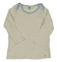 Smotanové tričko s hviezdami