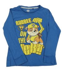 Modré triko s Rubblem C&A