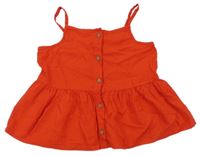 Červený pruhovaný propínací top H&M