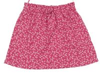 Fuchsiová kvetovaná sukňa C&A