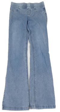 Modré flare tregíny riflového vzhledu H&M