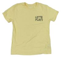 Svetložlté tričko s nápisom Primark