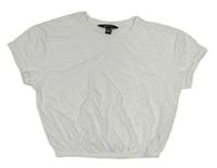 Biele crop tričko New Look