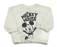 Biela mikina s Mickeym a nápisom Disney