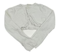 Biele prepínaci svetrové bolerko