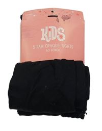 Nové - 5x černé silonky Matalan