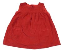 Červené menšestrové šaty