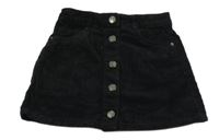 Čierna prepínaci menšestrová sukňa Peacocks