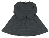 Sivo-čierne vzorované šaty Yigga