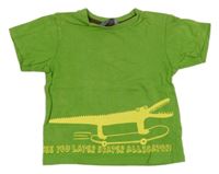 Zelené tričko s krokodílom H&M