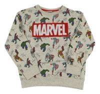 Šedá mikina s marvel Next