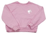 Ružová mikina s nápisy - Barbie George