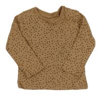 Hnedé bodkovaná é tričko Tu