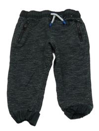 Tmavošedé melírované tepláky F&F