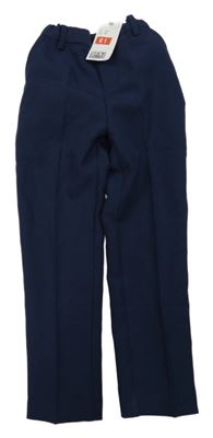 Nové - Tmavomodré společenské chino kalhoty H&M