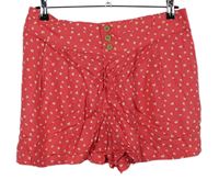 Dámské tmavorůžové kytičkované volné kraťasy M&S