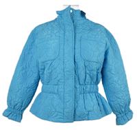 Nové - Dámská světlemodrá prošívaná zateplená bunda Savida 