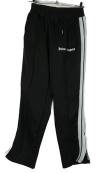 Dámske čierne teplákové nohavice s pruhmi Palm Angels
