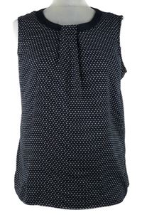 Dámska tmavomodrá vzorovaná blúzka Orsay