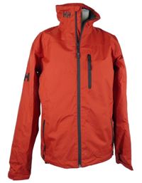 Pánska červená šušťáková jarná outdoorová bunda Helly Hansen