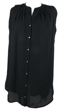 Dámska čierna šifónová blúzka H&M