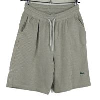 Pánske béžové prúžkované plátenné kraťasy Lacoste