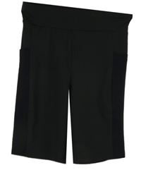 Dámske čierne športové elastické kraťasy Shein