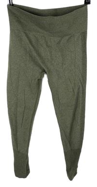 Dámské khaki sportovní funkční legíny 