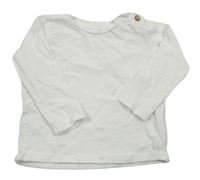 Biele tričko s listami Reserved