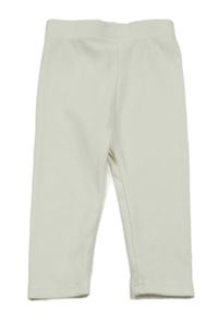 Biele rebrované legíny Shein