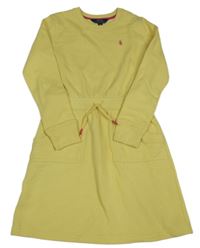 Žlté teplákové šaty s logom Ralph Lauren