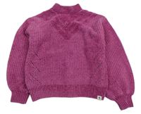 Fuchsiový žinylkový sveter Garcia
