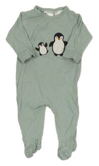 Svetlomodrý overal s tučňáky H&M