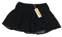 Nové - Čierna tylová sukňa s trblietavymi bodky Ginatricot