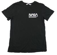 Černé tričko s potiskem NASA H&M