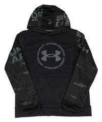 Černá sportovní mikina s logem a kapucí Under Armour