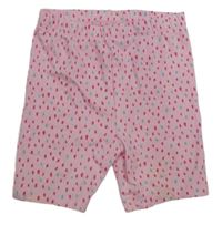 Světlerůžové vzorované elastické kraťasy Matalan