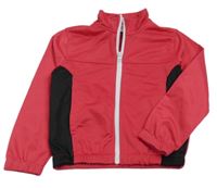 Fuchsiovo-čierna športová prepínaci mikina