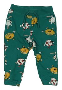 Smaragdové tepláky s loptami Primark