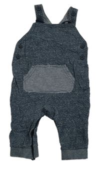 Tmavomodré melírované laclové tepláky s kapsou George