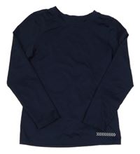 Tmavomodré thermo tričko s potlačou