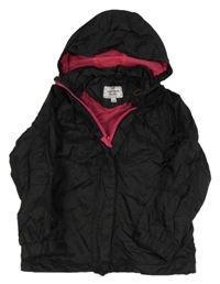 Čierno-ružová šušťáková funkčná jesenná bunda s kapucňou Peter Storm