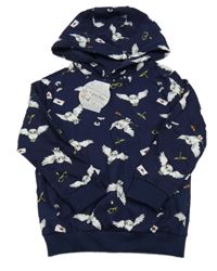 Nové - Tmavomodrá mikina s Hedvikou a kapucí 