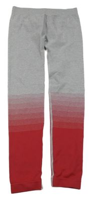 Sivo-červené spodné funkčné legíny Crivit