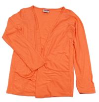 Neónově oranžový cardigan Yigga