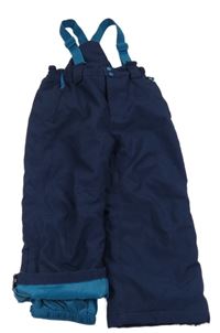 Tmavomodré oteplovačky s kšandami Kiki&Koko